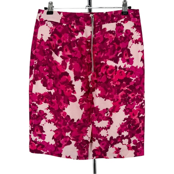 Kate Spade Jordan Silk Blend Berry Moody Floral Pencil Skirt size 4 - Picture 11 of 14